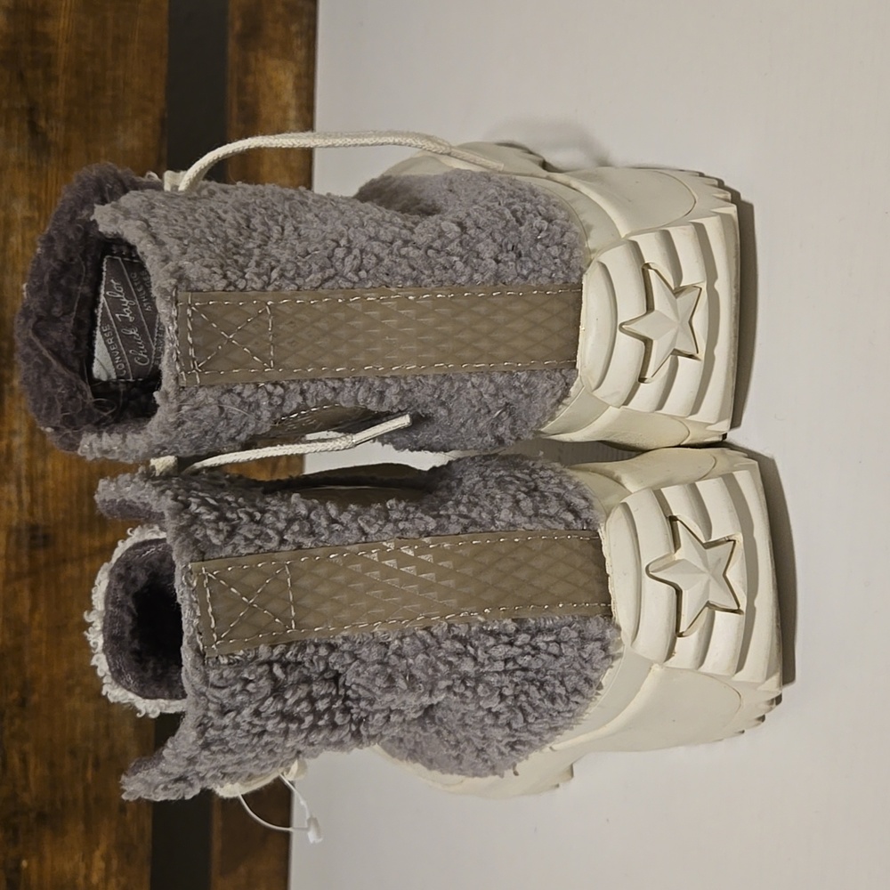 Converse Chuck Taylor Grey Platform High Top Snea… - image 6